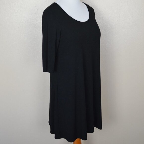 Eileen Fisher Jersey Knit Scoop Neck Dress L - Picture 7 of 7